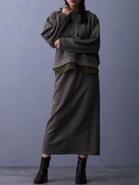 【ニコル クラブ/NICOLE CLUB】の【セットアップ】フードプルオーバー*ロングスカート 人気、トレンドファッション・服の通販 founy(ファニー) ファッション Fashion レディースファッション Fashion for Women セットアップ Matching Sets スカート・ミニ/ミディ/マキシ Skirts / Mini, Midi & Maxi Skirts スカート Skirts ロングスカート Long Skirts / Maxi & Midi Skirts カットソー Cut and Sewn Top スマート Smart, Elegant セットアップ Set-Up, Coordinated Outfit リラックス Relax, Relaxed Fit ロング Long, Long-Length エレガント 上品 Elegant |ID:prp329100004726593