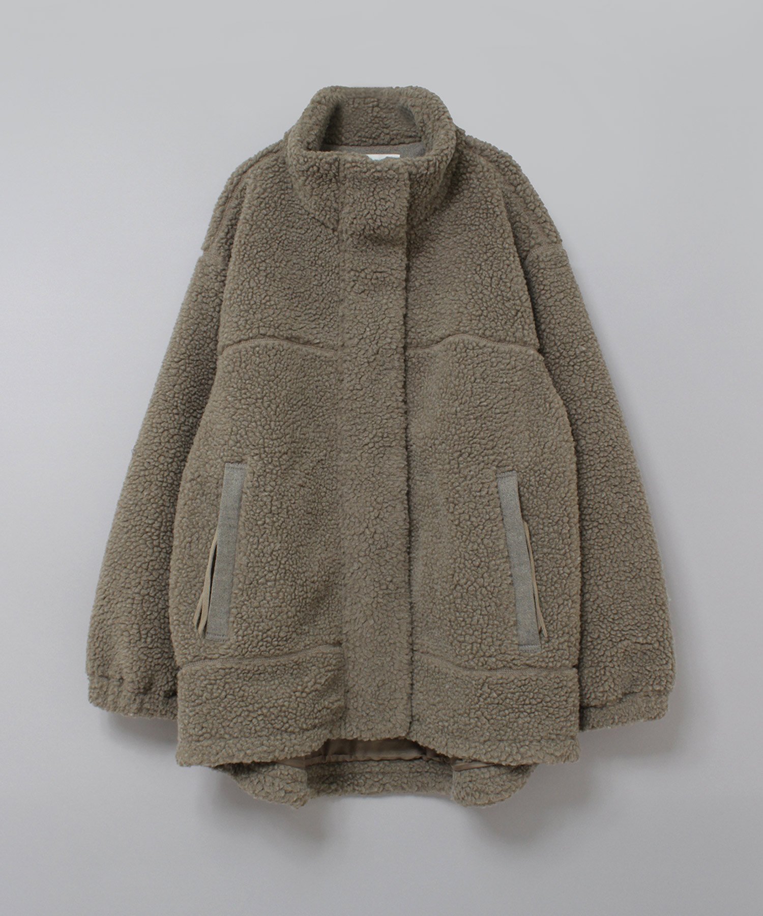 【アールエヌエーエヌ/RNA-N】のJ2169 ウールボアブルゾン インテリア・キッズ・メンズ・レディースファッション・服の通販 founy(ファニー) 　ファッション　Fashion　レディースファッション　Fashion for Women　アウター　Coat / Outerwear Collection　ブルゾンジャケット・スポーティアウター　Blouson Jackets　シンプル　Simple, Minimal　スタンド　Stand Collar, Upright Stand　バランス　Balance, Style Balance　ブルゾン　Blouson, Bomber Jacket　メランジ　Melange, Mixed Yarn　ロング　Long, Long-Length　ワイド　Wide, Wide Fit　冬　Winter / This Winter　ブラウン|ID: prp329100004726613 ipo3291000000034287805