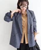 【ルクールブラン/le.coeur blanc】のグレンチェックダブルブレストジャケット 人気、トレンドファッション・服の通販 founy(ファニー) ファッション Fashion レディースファッション Fashion for Women アウター Coat / Outerwear Collection レディースジャケット・軽アウター Jackets おすすめ Recommended / Our Picks インナー Innerwear スリット Slit, Slit Detail チェック Check, Plaid, Tartan トレンド Trend, Trending Now マニッシュ Mannish, Boyish 定番 Standard, Basic Item A/W・秋冬 Autumn/Winter thumbnail ネイビー柄|ID: prp329100004726649 ipo3291000000034588133