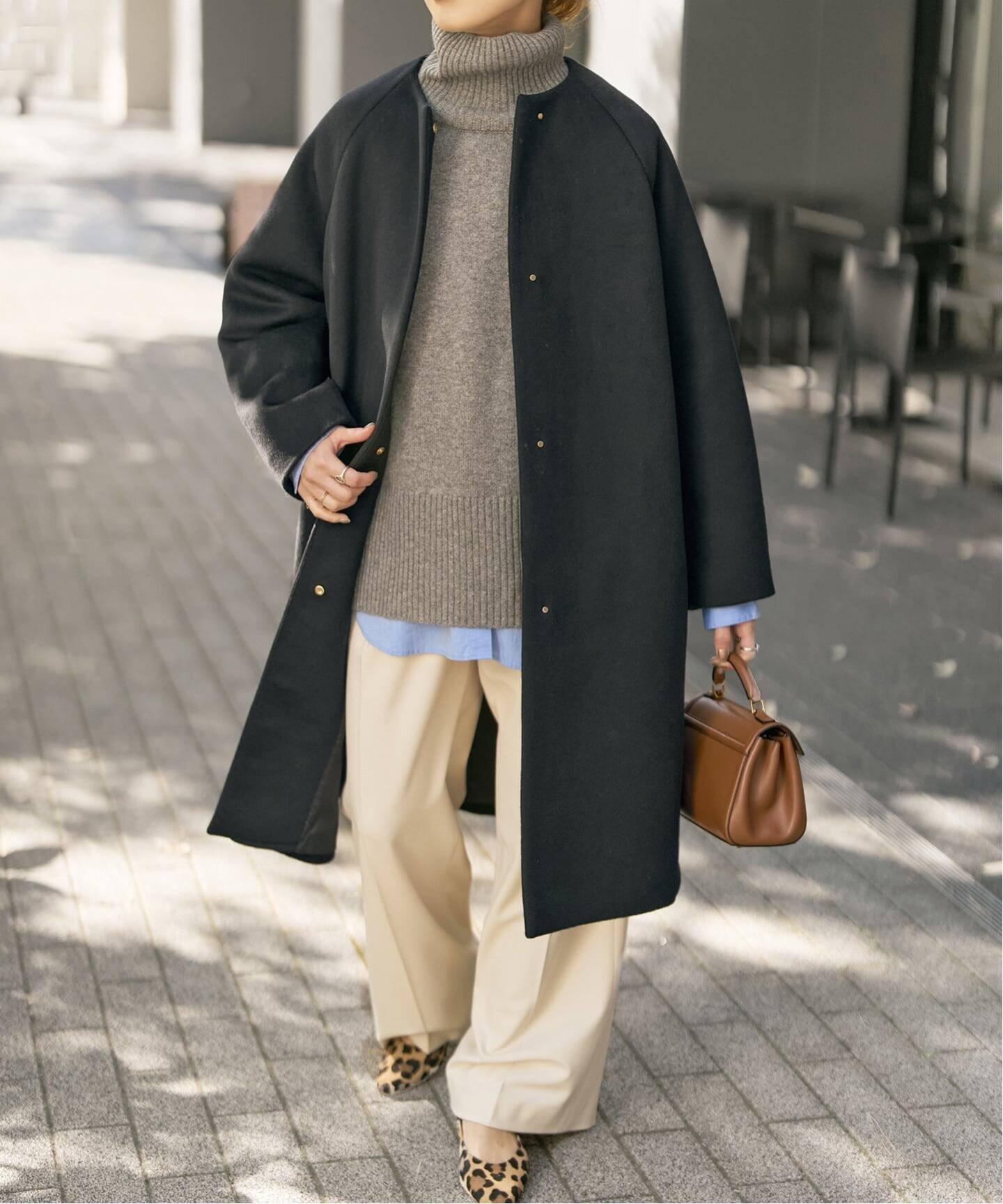 【スピック&スパン/Spick & Span】のS160ビーバーノーカラーコート インテリア・キッズ・メンズ・レディースファッション・服の通販 founy(ファニー) ファッション Fashion レディースファッション Fashion for Women アウター Coat / Outerwear Collection コート・ロングコート・ピーコート Long Coats, Peacoats & More シンプル Simple, Minimal なめらか Smooth, Silky Texture バランス Balance, Style Balance フィット Fit, Slim Fit フォルム Silhouette, Form 冬 Winter / This Winter エレガント 上品 Elegant ビジネス 仕事 通勤 Business / Work / Commuting ブラック|ID: prp329100004726772 ipo3291000000034782096