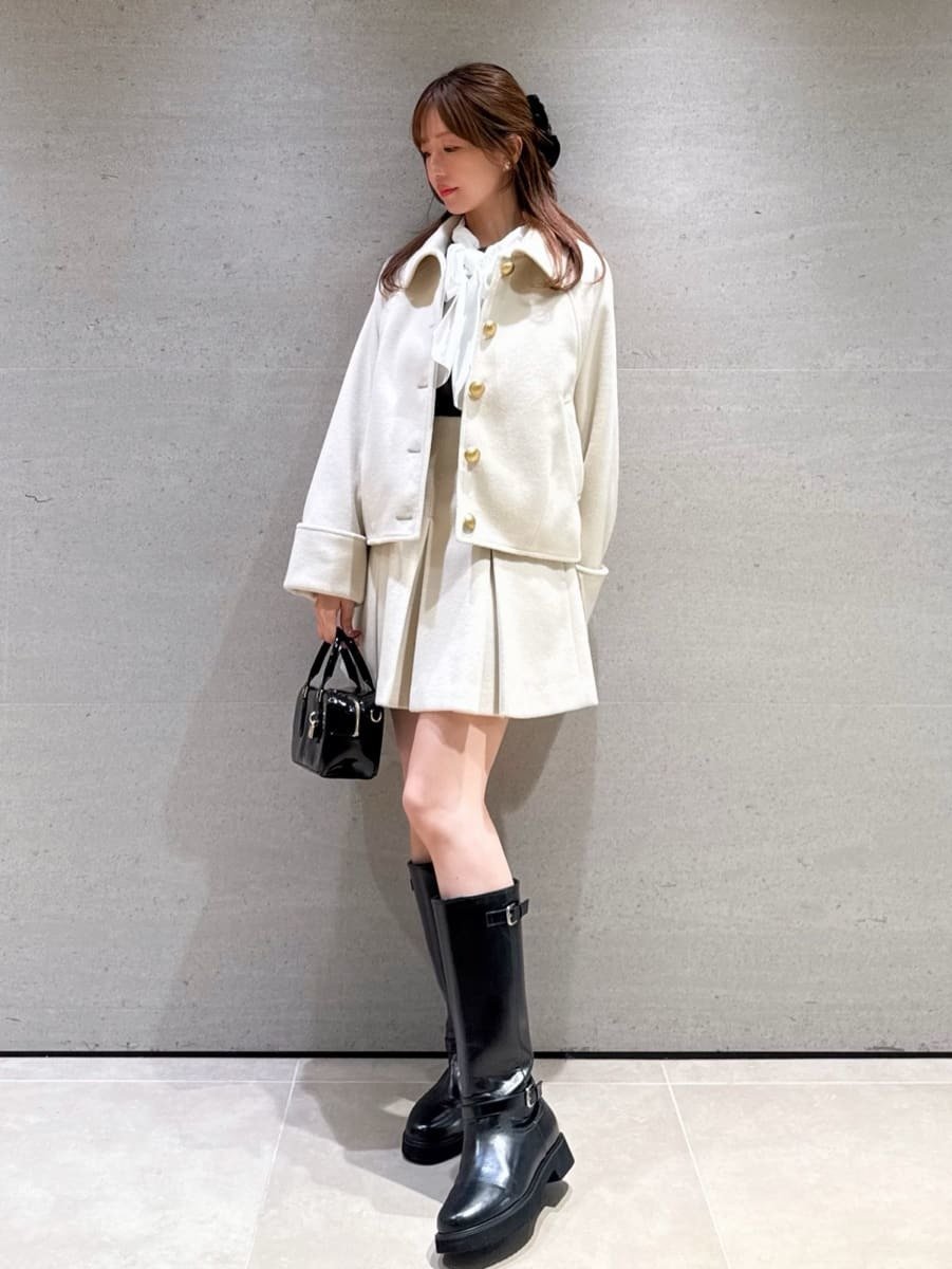 【スナイデル/SNIDEL】のステンカラーメタルボタンジャケット インテリア・キッズ・メンズ・レディースファッション・服の通販 founy(ファニー) 　ファッション　Fashion　レディースファッション　Fashion for Women　アウター　Coat / Outerwear Collection　レディースジャケット・軽アウター　Jackets　クラシカル　Classical, Vintage-Inspired　ジャケット　Jacket, Outerwear　ストレート　Straight, Straight Cut　スマート　Smart, Elegant　セットアップ　Set-Up, Coordinated Outfit　プリーツ　Pleats, Pleated　ポケット　Pocket, Pocket Detail　ミニスカート　Mini Skirt, Short Skirt　メタル　Metal, Metal Parts　おすすめ　Recommended / Our Picks　IVR[003]|ID: prp329100004726806 ipo3291000000034184598