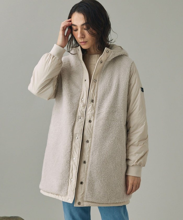 【エーグル/AIGLE】のDUPONT SORONA中綿 撥水 インサレーション リバーシブル キルティングボアジャケット インテリア・キッズ・メンズ・レディースファッション・服の通販 founy(ファニー) https://founy.com/ ファッション Fashion レディースファッション Fashion for Women アウター Coat / Outerwear Collection レディースジャケット・軽アウター Jackets キルティング Quilted, Quilting ハンド Hand, Handmade ポケット Pocket, Pocket Detail リバーシブル Reversible, Two-Sided |ID: prp329100004726815 ipo3291000000034935344