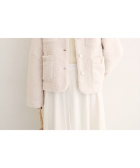 【ナチュラルクチュール/natural couture】のラメリングボアノーカラージャケット 人気、トレンドファッション・服の通販 founy(ファニー) ファッション Fashion レディースファッション Fashion for Women アウター Coat / Outerwear Collection レディースジャケット・軽アウター Jackets ノーカラージャケット / シンプル上品コーデ Collarless Jackets インナー Innerwear カットソー Cut and Sewn Top ジャケット Jacket, Outerwear スニーカー Sneakers, Trainers タイトスカート Pencil Skirt, Tight Skirt タートルネック Turtleneck, High Neck デニム Denim, Jeans Material フェミニン Feminine, Girly フォーマル Formal, Dressy フロント Front, Front Design リュクス Luxury, Elegant, High-End, Chic リラックス Relax, Relaxed Fit 再入荷 Restock / Back in Stock おすすめ Recommended / Our Picks エレガント 上品 Elegant 2025年 2025 2025-2026秋冬・A/W Autumn/Winter 2025–26 AW25–26 |ID:prp329100004726821