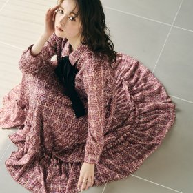 【ローズティアラ/Rose Tiara】の【人気追加】ツィードプリントワンピース 人気、トレンドファッション・服の通販 founy(ファニー) ファッション Fashion レディースファッション Fashion for Women ワンピース Dresses クラシカル Classical, Vintage-Inspired スタンダード Standard, Basic スマート Smart, Elegant ツイード Twill, Twill Weave 人気 Popular, Best Seller フェミニン Feminine, Girly プリント Print, Printed Pattern プリーツ Pleats, Pleated ポケット Pocket, Pocket Detail リボン Ribbon, Bow エレガント 上品 Elegant |ID:prp329100004726826