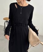 【カプリシューレマージュ/CAPRICIEUX LEMAGE】のレイヤードアシメワンピース 人気、トレンドファッション・服の通販 founy(ファニー) ファッション Fashion レディースファッション Fashion for Women ワンピース Dresses おすすめ Recommended / Our Picks カットソー Cut and Sewn Top カーディガン Cardigan, Knitwear シャーリング Shirring, Ruched ジャケット Jacket, Outerwear リボン Ribbon, Bow thumbnail ブラック|ID: prp329100004726854 ipo3291000000034380352