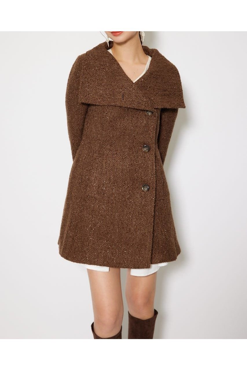 【リエンダ/rienda】の25オーバーネックシンデレララインミニコート インテリア・キッズ・メンズ・レディースファッション・服の通販 founy(ファニー) ファッション Fashion レディースファッション Fashion for Women アウター Coat / Outerwear Collection コート・ロングコート・ピーコート Long Coats, Peacoats & More クール Cool, Chic 定番 Standard, Basic Item 再入荷 Restock / Back in Stock Multi_1|ID: prp329100004726868 ipo3291000000034841351