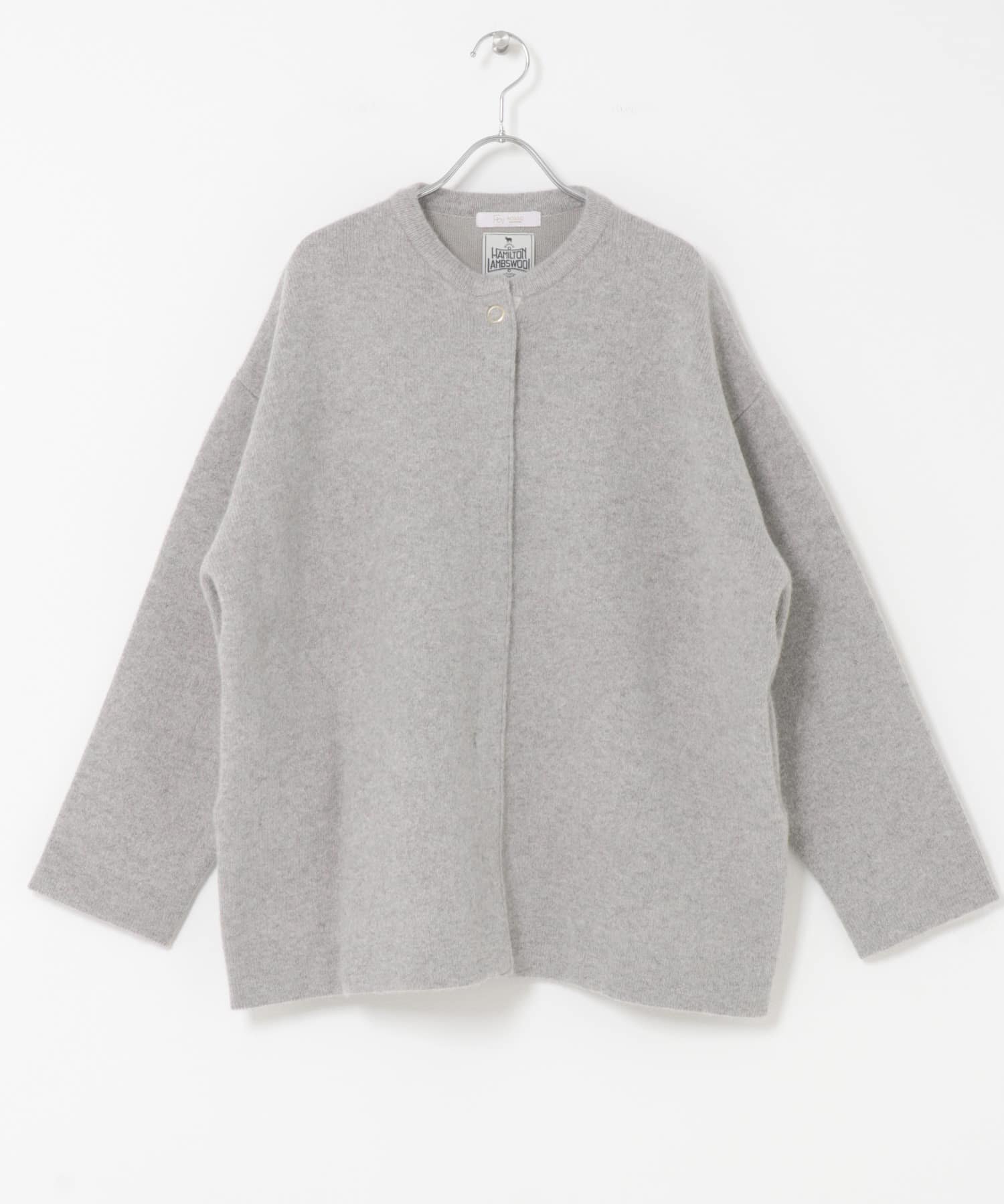 【アーバンリサーチ ロッソ/URBAN RESEARCH ROSSO】のF by ROSSO ハミルトン接結ニットコート インテリア・キッズ・メンズ・レディースファッション・服の通販 founy(ファニー) 　ファッション　Fashion　レディースファッション　Fashion for Women　アウター　Coat / Outerwear Collection　コート・ロングコート・ピーコート　Long Coats, Peacoats & More　2025年　2025　2025-2026秋冬・A/W　Autumn/Winter 2025–26 AW25–26　冬　Winter / This Winter　インナー　Innerwear　ショルダー　Shoulder, Shoulder Strap　タートルネック　Turtleneck, High Neck　ドロップ　Drop Shoulder, Dropped Style　フェミニン　Feminine, Girly　エレガント 上品　Elegant　A/W・秋冬　Autumn/Winter　GRAY|ID: prp329100004726870 ipo3291000000034291348