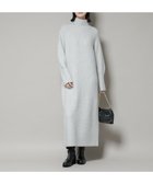 【ナノ ユニバース/nano universe】のエアリーヤーン畦編タートルニットマキシワンピース L.グレー1|ID:prp329100004726871