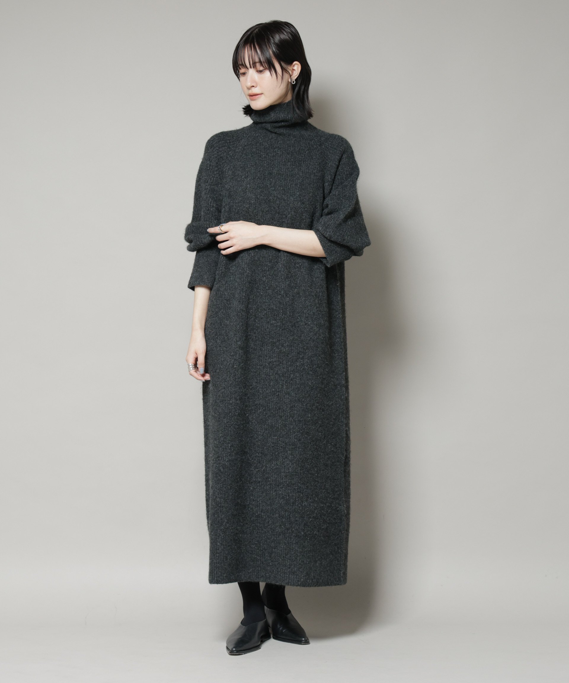 【ナノ ユニバース/nano universe】のエアリーヤーン畦編タートルニットマキシワンピース インテリア・キッズ・メンズ・レディースファッション・服の通販 founy(ファニー)  ファッション Fashion レディースファッション Fashion for Women ワンピース Dresses マキシ丈ワンピース・ロングドレス Maxi Dresses / Long One-Pieces ウォッシャブル Machine Washable 畦 Ribbed Knit シンプル Simple, Minimal タートルネック Turtleneck, High Neck ベーシック Basic, Essential マキシ Maxi, Full Length リラックス Relax, Relaxed Fit ワイド Wide, Wide Fit アウトレット Outlet / Clearance おすすめ Recommended / Our Picks エレガント 上品 Elegant ビジネス 仕事 通勤 Business / Work / Commuting 2025年 2025 2025-2026秋冬・A/W Autumn/Winter 2025–26 AW25–26 チャコール3|ID: prp329100004726871 ipo3291000000034428537