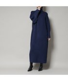 【ナノ ユニバース/nano universe】のエアリーヤーン畦編タートルニットマキシワンピース ブルー|ID:prp329100004726871