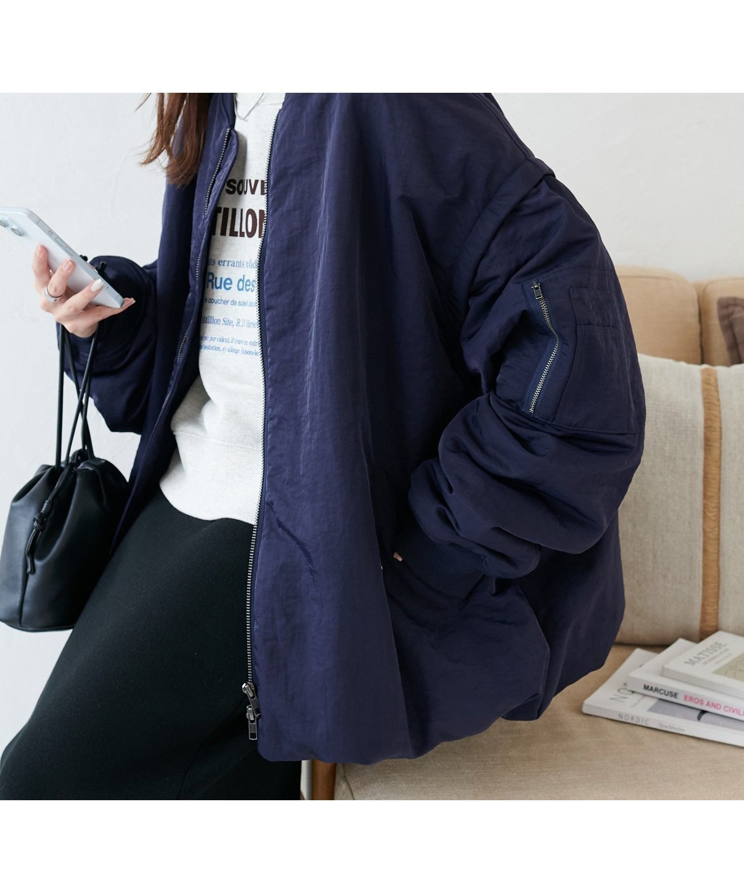 【ディスコート/Discoat】の【ユニセックス】デタッチャブル2WAYメモリーボンバージャケット インテリア・キッズ・メンズ・レディースファッション・服の通販 founy(ファニー)  ファッション Fashion レディースファッション Fashion for Women アウター Coat / Outerwear Collection レディースジャケット・軽アウター Jackets ジップ Zip, Zipper ベスト Vest, Waistcoat メンズ Men's, Menswear リラックス Relax, Relaxed Fit 軽量 Lightweight, Ultra Light ネイビー|ID: prp329100004726894 ipo3291000000034357176