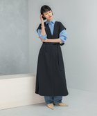 【アーバンリサーチ ロッソ/URBAN RESEARCH ROSSO】のウエストマークジャンパースカート ネイビー|ID: prp329100004726900 ipo3291000000034519440