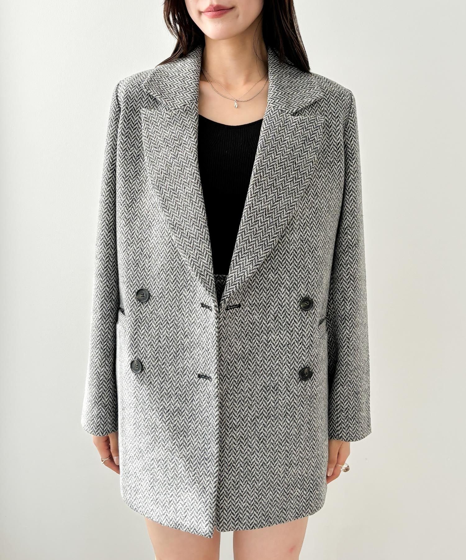 【ヘザー/Heather】の【季節を繋ぐあたたかミドルアウター】Winter Big Jacket インテリア・キッズ・メンズ・レディースファッション・服の通販 founy(ファニー) 　ファッション　Fashion　レディースファッション　Fashion for Women　アウター　Coat / Outerwear Collection　レディースジャケット・軽アウター　Jackets　冬　Winter / This Winter　おすすめ　Recommended / Our Picks　クラシック　Classic, Timeless Style　ジャケット　Jacket, Outerwear　ダウン　Down, Puffer　ビッグ　Big, Oversized　フォーマル　Formal, Dressy　ボトム　Bottoms, Lower Wear　ミニスカート　Mini Skirt, Short Skirt　ラップ　Wrap, Wrap Design　ブラック系|ID: prp329100004726919 ipo3291000000034359437