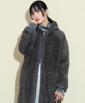 【ビームス ウイメン/BEAMS】のボア フード ジップコート 人気、トレンドファッション・服の通販 founy(ファニー) ファッション Fashion レディースファッション Fashion for Women アウター Coat / Outerwear Collection コート・ロングコート・ピーコート Long Coats, Peacoats & More インナー Innerwear ウェーブ Wavy Pattern デニム Denim, Jeans Material ポケット Pocket, Pocket Detail ロング Long, Long-Length |ID:prp329100004726950