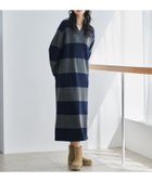 【バンヤードストーム/BARNYARDSTORM】のエアヤーン襟付きニットワンピース 人気、トレンドファッション・服の通販 founy(ファニー) ファッション Fashion レディースファッション Fashion for Women ワンピース Dresses ニットワンピース Knit Dresses シンプル Simple, Minimal トレンド Trend, Trending Now ネックレス Necklace, Pendant Necklace バランス Balance, Style Balance フェミニン Feminine, Girly ボーダー Border, Stripe ランダム Random, Irregular リラックス Relax, Relaxed Fit ワイド Wide, Wide Fit 無地 Plain, Solid Color thumbnail グレー×ネイビー15|ID: prp329100004726953 ipo3291000000034481505