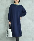 【インタープラネット/INTERPLANET】のボートネック配色ニットワンピース 人気、トレンドファッション・服の通販 founy(ファニー) ファッション Fashion レディースファッション Fashion for Women ワンピース Dresses ニットワンピース Knit Dresses ショルダー Shoulder, Shoulder Strap シンプル Simple, Minimal ドロップ Drop Shoulder, Dropped Style バランス Balance, Style Balance ベーシック Basic, Essential 人気 Popular, Best Seller 今季 This Season, Current Season thumbnail ネイビー|ID: prp329100004726978 ipo3291000000034340965