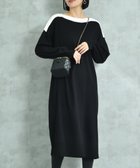 【インタープラネット/INTERPLANET】のボートネック配色ニットワンピース 人気、トレンドファッション・服の通販 founy(ファニー) ファッション Fashion レディースファッション Fashion for Women ワンピース Dresses ニットワンピース Knit Dresses ショルダー Shoulder, Shoulder Strap シンプル Simple, Minimal ドロップ Drop Shoulder, Dropped Style バランス Balance, Style Balance ベーシック Basic, Essential 人気 Popular, Best Seller 今季 This Season, Current Season thumbnail ブラック|ID: prp329100004726978 ipo3291000000034340966
