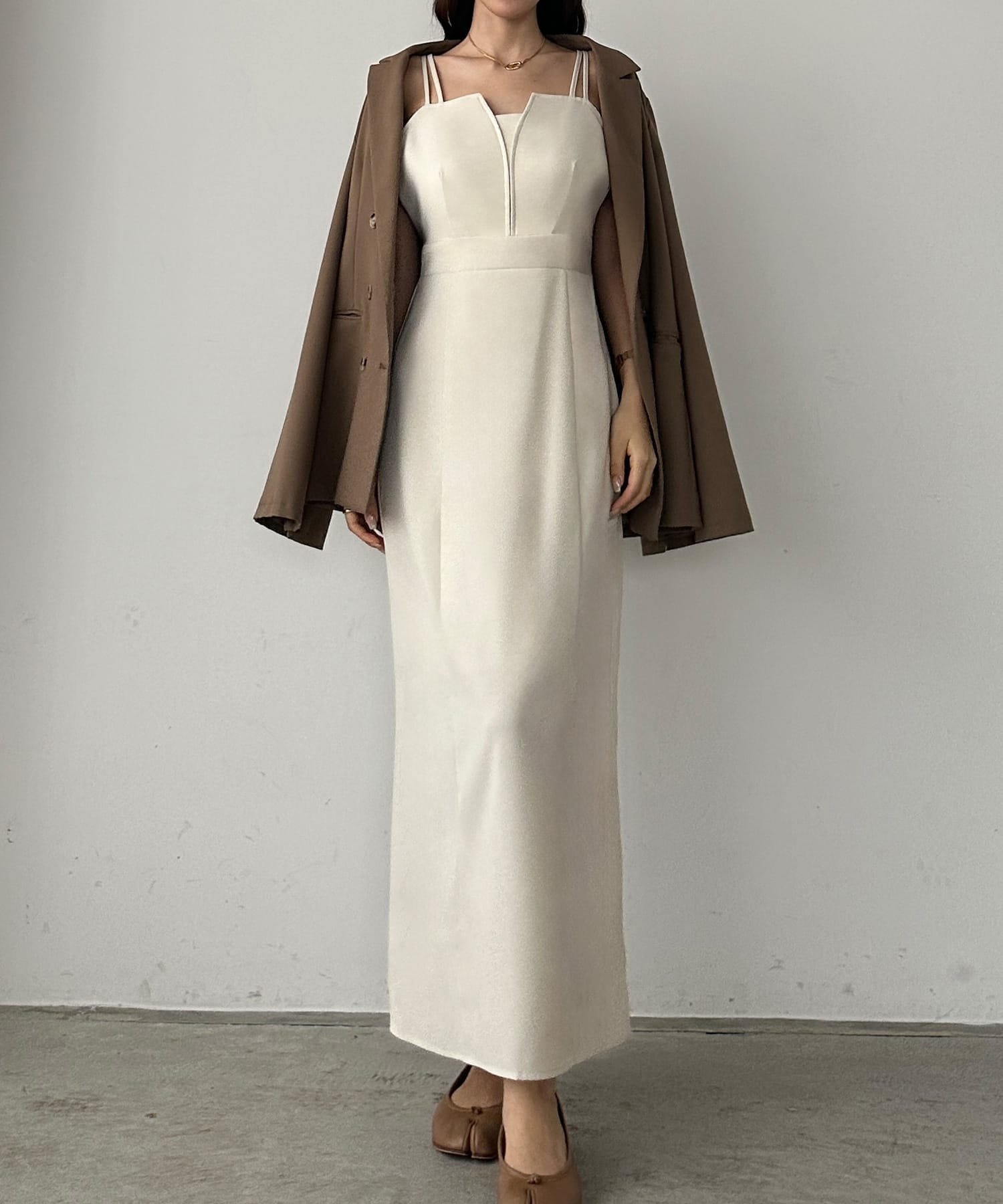 【ジュノア/JUNOAH】のLouere 選べるデザインワンピース インテリア・キッズ・メンズ・レディースファッション・服の通販 founy(ファニー) 　ファッション　Fashion　レディースファッション　Fashion for Women　ワンピース　Dresses　マーメイド　Mermaid, Fishtail Silhouette　Aアイボリー|ID: prp329100004726985 ipo3291000000034861645