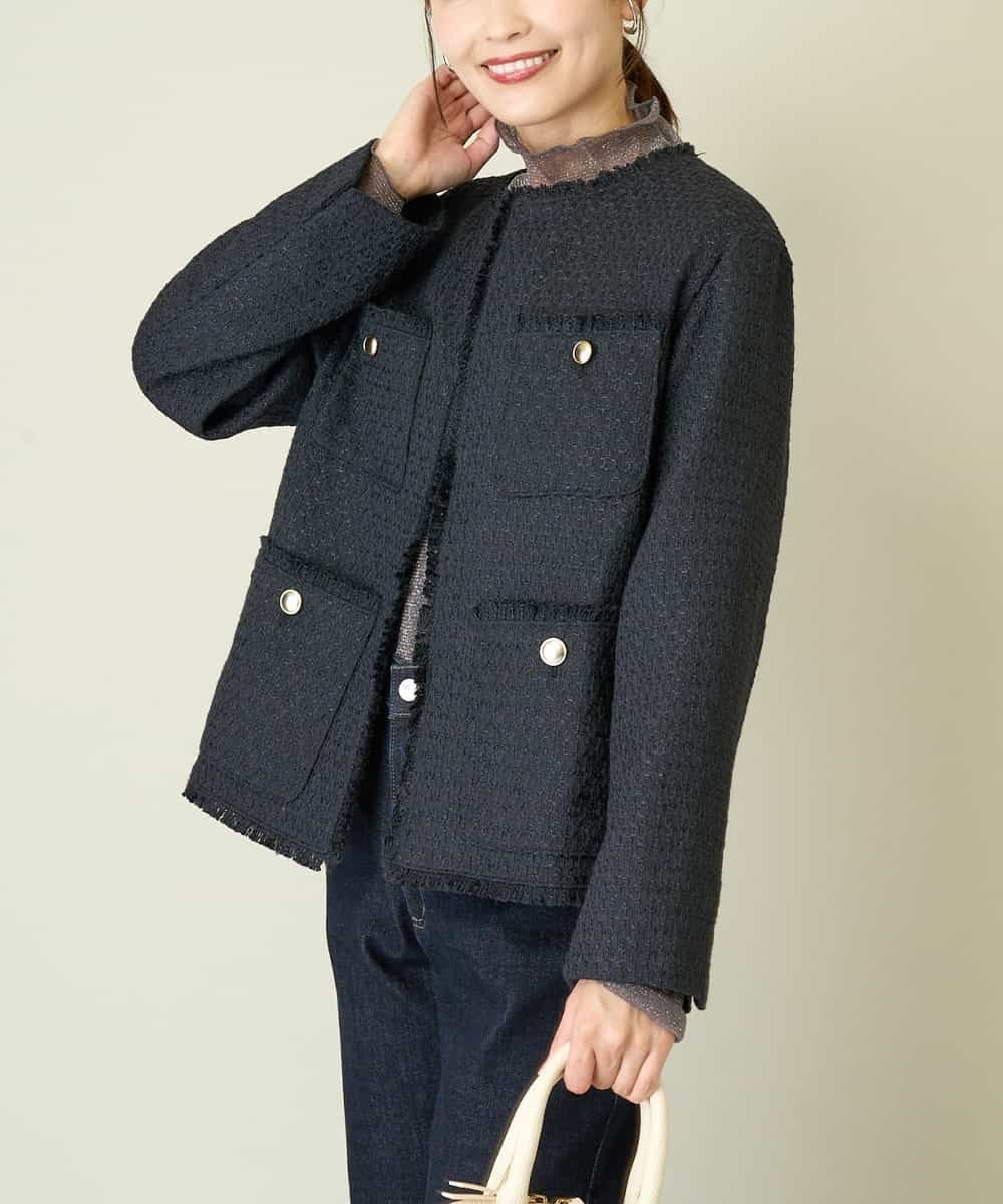 【アー ヴェー ヴェー/a.v.v】のノーカラーツイードジャケット インテリア・キッズ・メンズ・レディースファッション・服の通販 founy(ファニー) ファッション Fashion レディースファッション Fashion for Women アウター Coat / Outerwear Collection レディースジャケット・軽アウター Jackets オケージョン Occasion Wear カットソー Cut and Sewn Top クラシカル Classical, Vintage-Inspired ジャケット Jacket, Outerwear ツイード Twill, Twill Weave デニム Denim, Jeans Material ドレス Dress, One-Piece 再入荷 Restock / Back in Stock おすすめ Recommended / Our Picks エレガント 上品 Elegant セレモニー Ceremony 二次会 After Party ビジネス 仕事 通勤 Business / Work / Commuting ブラック|ID: prp329100004727025 ipo3291000000034538869