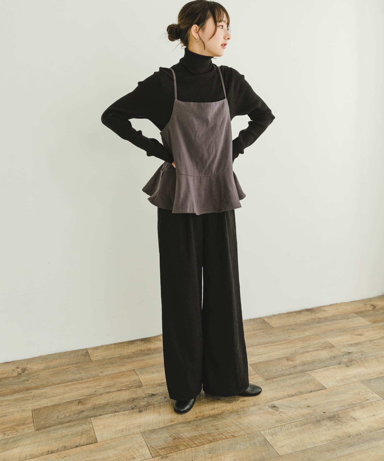 【アイテムズアーバンリサーチ/ITEMS URBAN RESEARCH】のペプラムキャミオールインワン インテリア・キッズ・メンズ・レディースファッション・服の通販 founy(ファニー) 　ファッション　Fashion　レディースファッション　Fashion for Women　トップス・カットソー　Cut & Sew Tops　キャミソール&ノースリーブ　Camisoles & Sleeveless Tops　ワンピース　Dresses　オールインワン・ワンピース　Dresses and Jumpsuits　2024年　2024　2024-2025秋冬・A/W　Autumn/Winter 2024–25 AW24–25　冬　Winter / This Winter　A/W・秋冬　Autumn/Winter　CHA|ID: prp329100004727026 ipo3291000000034238652