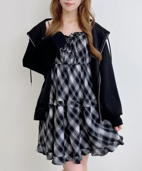 【イング/INGNI】のINGNI/チェック柄ティアードキャミOP 人気、トレンドファッション・服の通販 founy(ファニー) ファッション Fashion レディースファッション Fashion for Women トップス・カットソー Cut & Sew Tops キャミソール&ノースリーブ Camisoles & Sleeveless Tops おすすめ Recommended / Our Picks インナー Innerwear キャミソール Camisole, Spaghetti Strap Top シャーリング Shirring, Ruched スマホ Smartphone, Mobile Device チェック Check, Plaid, Tartan フィット Fit, Slim Fit フリル Frill, Ruffle |ID:prp329100004727028
