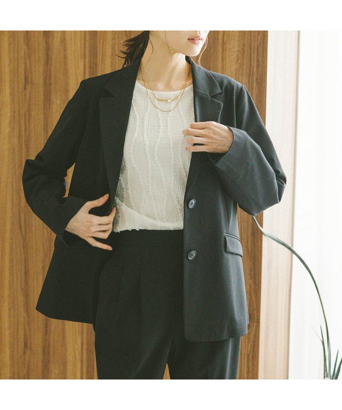 【グローバルワーク/GLOBAL WORK】のウツクシルエットテーラードジャケット/572242 インテリア・キッズ・メンズ・レディースファッション・服の通販 founy(ファニー) https://founy.com/ ファッション Fashion レディースファッション Fashion for Women アウター Coat / Outerwear Collection レディースジャケット・軽アウター Jackets テーラードジャケット / 通勤・きれいめスタイル Tailored Jackets & Blazers おすすめ Recommended / Our Picks ギャザー Gathered, Ruffled ジャケット Jacket, Outerwear ストレッチ Stretch, Stretchy Fabric セットアップ Set-Up, Coordinated Outfit ダウン Down, Puffer トレンド Trend, Trending Now パターン Pattern, Design Print |ID: prp329100004727032 ipo3291000000034501869