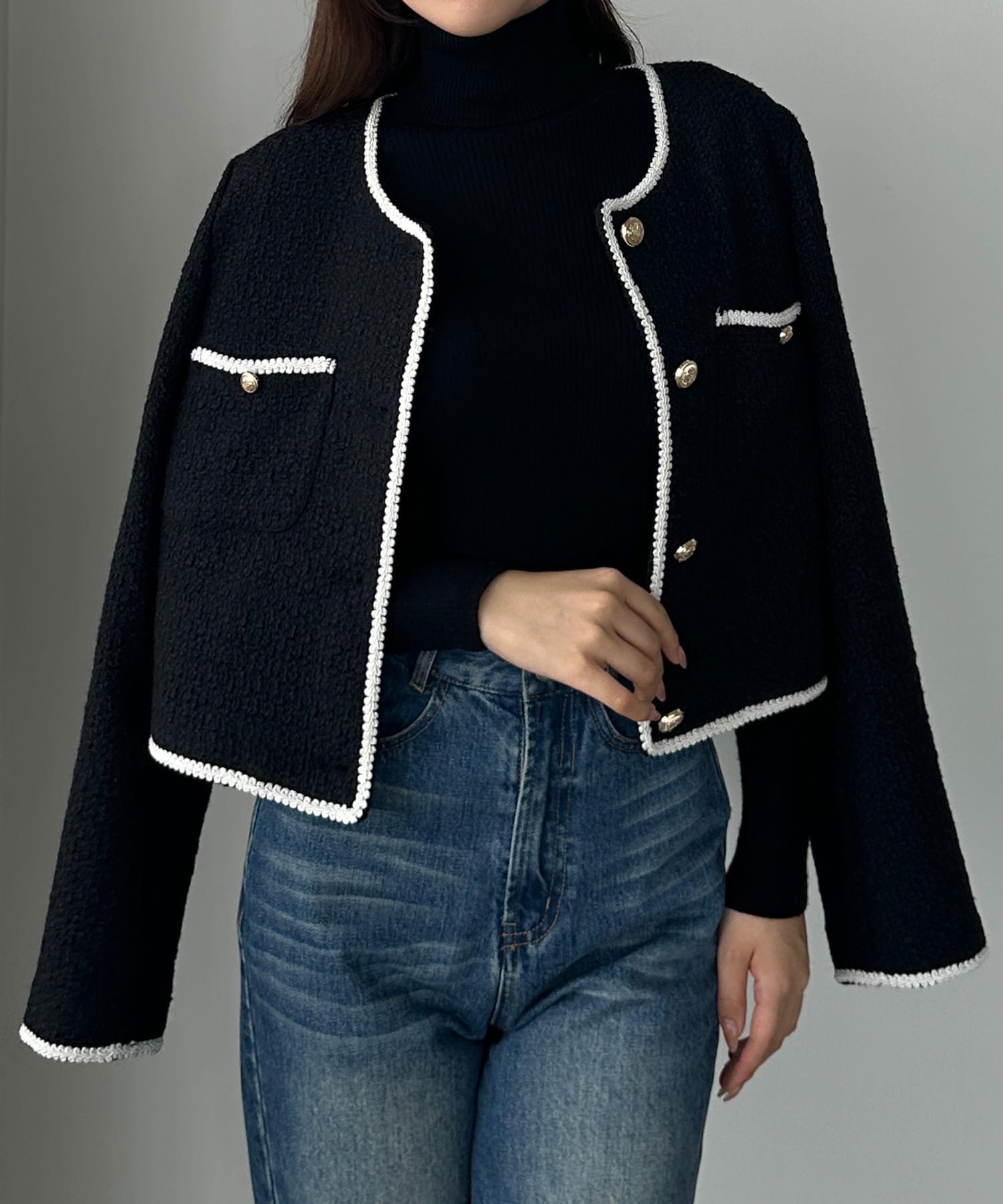 【ジュノア/JUNOAH】のLouere 配色ラメツイードジャケット 人気、トレンドファッション・服の通販 founy(ファニー) 　ファッション　Fashion　レディースファッション　Fashion for Women　アウター　Coat / Outerwear Collection　レディースジャケット・軽アウター　Jackets　 other-1|ID: prp329100004727034 ipo3291000000034527970