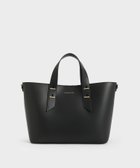 【チャールズ アンド キース/CHARLES & KEITH】のメタリックアクセント ダブルハンドルバッグ 人気、トレンドファッション・服の通販 founy(ファニー) ファッション Fashion レディースファッション Fashion for Women バッグ Bags スタイリッシュ Stylish, Fashionable ポーチ Pouch, Small Case モチーフ Motif, Design Theme ラップ Wrap, Wrap Design エレガント 上品 Elegant 傘 Umbrella, Parasol thumbnail Black|ID: prp329100004727072 ipo3291000000034151882