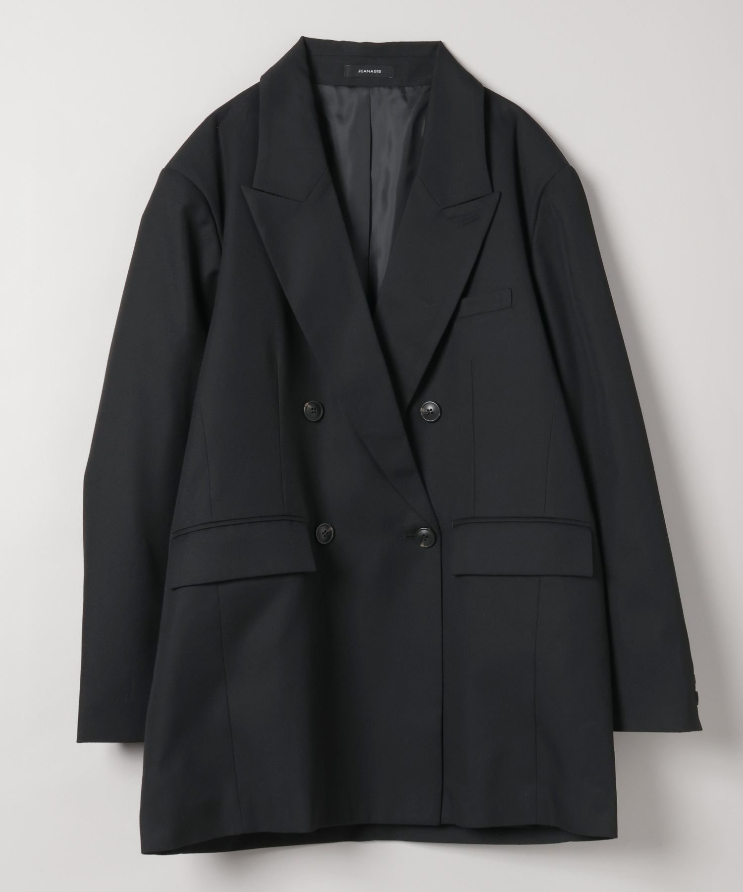 【ジーナシス/JEANASiS】のサキソニーパワショルジャケット インテリア・キッズ・メンズ・レディースファッション・服の通販 founy(ファニー)  ファッション Fashion レディースファッション Fashion for Women アウター Coat / Outerwear Collection レディースジャケット・軽アウター Jackets ショルダー Shoulder, Shoulder Strap シンプル Simple, Minimal ジャケット Jacket, Outerwear ストライプ Stripe, Striped Pattern デニム Denim, Jeans Material トレンド Trend, Trending Now フェミニン Feminine, Girly フォルム Silhouette, Form フレア Flare, Flared ボトム Bottoms, Lower Wear ポケット Pocket, Pocket Detail 無地 Plain, Solid Color ワイド Wide, Wide Fit おすすめ Recommended / Our Picks ブラック|ID: prp329100004727096 ipo3291000000034345101