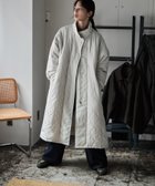 【ビーフラット/bflat】のキルト切替スタンドロングコート アイボリー|ID: prp329100004727109 ipo3291000000034466089