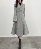 【ジュノア/JUNOAH】のCENEA ウエストシェイプツイードロングコート 人気、トレンドファッション・服の通販 founy(ファニー) ファッション Fashion レディースファッション Fashion for Women アウター Coat / Outerwear Collection コート・ロングコート・ピーコート Long Coats, Peacoats & More thumbnail ブラックホワイト|ID: prp329100004727118 ipo3291000000034394691