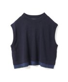 【マーコート/MARcourt】のmizuiro ind シフォンフリルヘムベスト 人気、トレンドファッション・服の通販 founy(ファニー) ファッション Fashion レディースファッション Fashion for Women アウター Coat / Outerwear Collection トップス・カットソー Cut & Sew Tops ベスト&ジレ / 重ね着スタイル Vests & Gilets カーディガン Cardigan, Knitwear シフォン Chiffon, Lightweight Fabric ジョーゼット Georgette, Semi-Sheer Fabric スリーブ Sleeve, Long Sleeve / Short Sleeve フリル Frill, Ruffle フレンチ French, French Style ベスト Vest, Waistcoat ポケット Pocket, Pocket Detail 無地 Plain, Solid Color thumbnail ネイビー|ID: prp329100004727125 ipo3291000000034293277