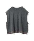 【マーコート/MARcourt】のmizuiro ind シフォンフリルヘムベスト 人気、トレンドファッション・服の通販 founy(ファニー) ファッション Fashion レディースファッション Fashion for Women アウター Coat / Outerwear Collection トップス・カットソー Cut & Sew Tops ベスト&ジレ / 重ね着スタイル Vests & Gilets カーディガン Cardigan, Knitwear シフォン Chiffon, Lightweight Fabric ジョーゼット Georgette, Semi-Sheer Fabric スリーブ Sleeve, Long Sleeve / Short Sleeve フリル Frill, Ruffle フレンチ French, French Style ベスト Vest, Waistcoat ポケット Pocket, Pocket Detail 無地 Plain, Solid Color thumbnail ダークグレー|ID: prp329100004727125 ipo3291000000034293278