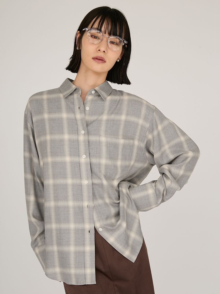 【エミ/emmi】のチェックオーバーシャツ 人気、トレンドファッション・服の通販 founy(ファニー) 　ファッション　Fashion　レディースファッション　Fashion for Women　トップス・カットソー　Cut & Sew Tops　シャツ・ブラウス・オフィスカジュアル　Elegant Blouses & Button-Ups　おすすめ　Recommended / Our Picks　シンプル　Simple, Minimal　スマート　Smart, Elegant　ルーズ　Loose, Oversized　羽織　Haori, Light Jacket　 other-1|ID: prp329100004727135 ipo3291000000034152140