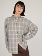 【エミ/emmi】のチェックオーバーシャツ 人気、トレンドファッション・服の通販 founy(ファニー) ファッション Fashion レディースファッション Fashion for Women トップス・カットソー Cut & Sew Tops シャツ・ブラウス・オフィスカジュアル Elegant Blouses & Button-Ups おすすめ Recommended / Our Picks シンプル Simple, Minimal スマート Smart, Elegant ルーズ Loose, Oversized 羽織 Haori, Light Jacket thumbnail GRY[006]|ID: prp329100004727135 ipo3291000000034152142