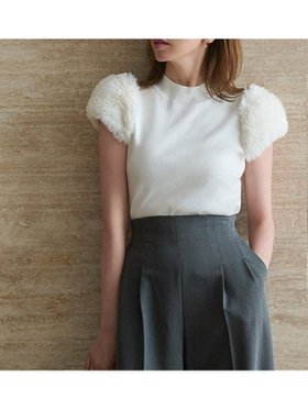 【セルフォード/CELFORD】のシルクブレンドショートファースリーブニット 人気、トレンドファッション・服の通販 founy(ファニー) ファッション Fashion レディースファッション Fashion for Women トップス・カットソー Cut & Sew Tops ニット Knit Tops & Sweaters シルク Silk, 100% Silk スマート Smart, Elegant エレガント 上品 Elegant 人気 Popular, Best Seller |ID:prp329100004727138