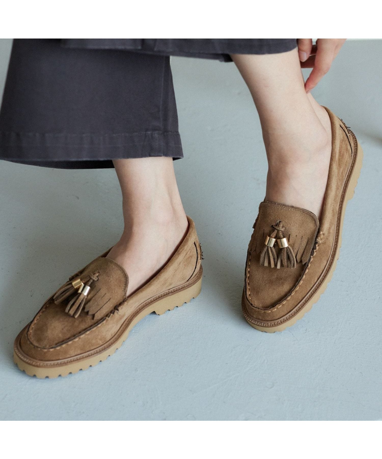 【バンヤードストーム/BARNYARDSTORM】の【Mazell】スエードタッセルローファー【WEB限定カラー】 インテリア・キッズ・メンズ・レディースファッション・服の通販 founy(ファニー) ファッション Fashion レディースファッション Fashion for Women おすすめ Recommended / Our Picks タッセル Tassel, Fringe ワンポイント One Point, Statement Accent 定番 Standard, Basic Item ベージュ|ID: prp329100004727152 ipo3291000000034468789