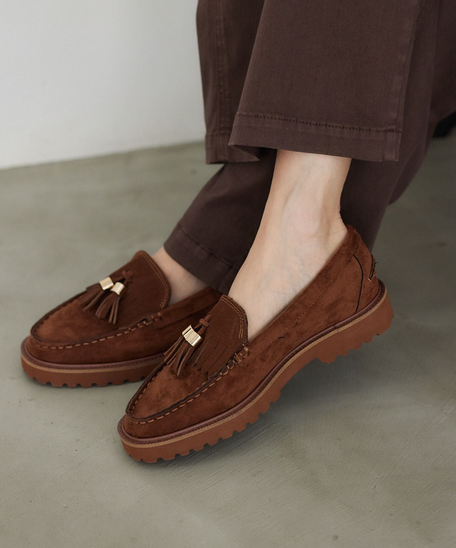 【バンヤードストーム/BARNYARDSTORM】の【Mazell】スエードタッセルローファー【WEB限定カラー】 インテリア・キッズ・メンズ・レディースファッション・服の通販 founy(ファニー) ファッション Fashion レディースファッション Fashion for Women おすすめ Recommended / Our Picks タッセル Tassel, Fringe ワンポイント One Point, Statement Accent 定番 Standard, Basic Item ブラウン|ID: prp329100004727152 ipo3291000000034468791