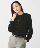 【アンタイトル/UNTITLED】の【通勤スーツ/オフィス/フォーマル】タックブラウス ブラック|ID: prp329100004727162 ipo3291000000034574487