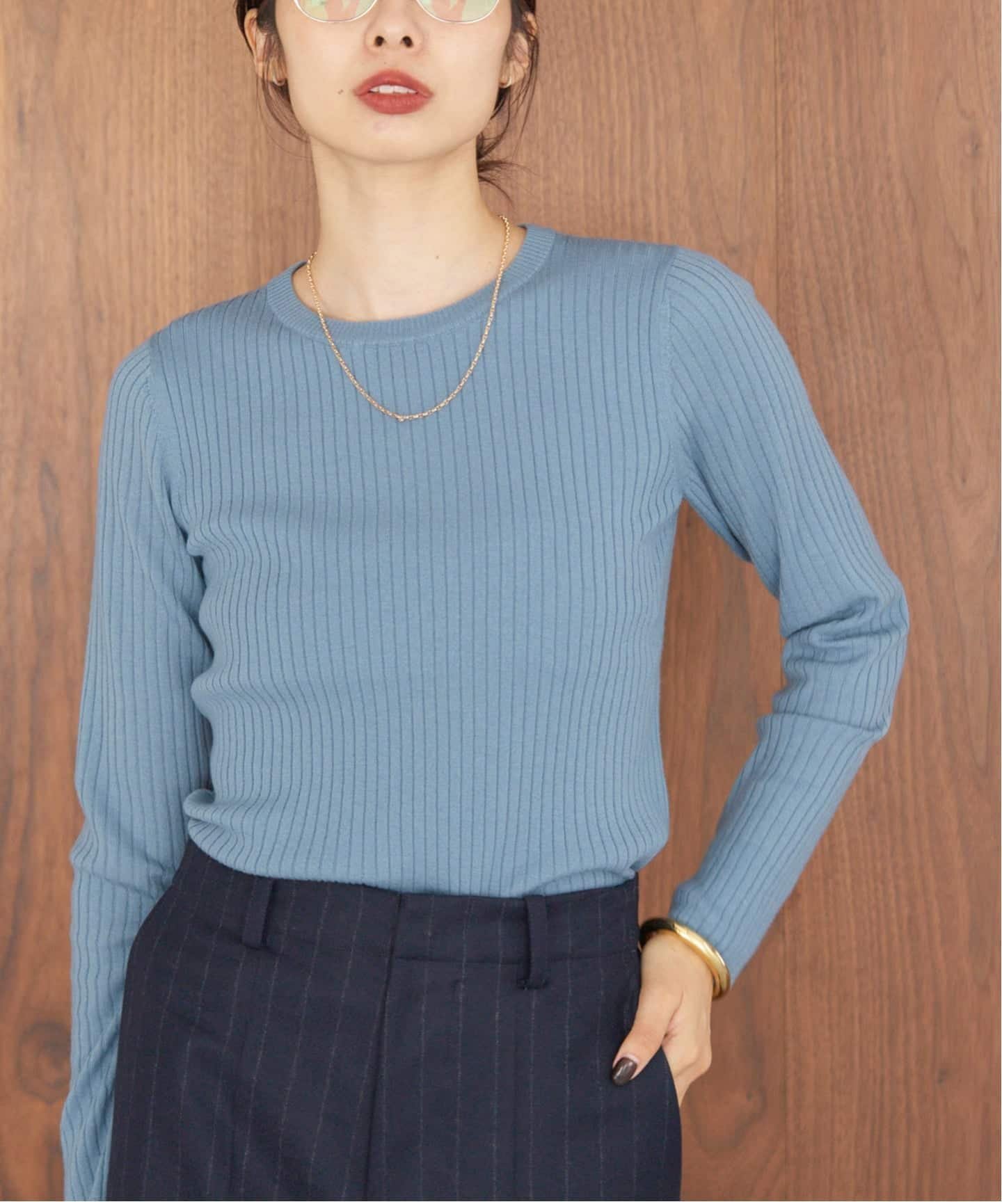 【イエナ/IENA】の《追加》イタリア ヤーン RIB クループルオーバー インテリア・キッズ・メンズ・レディースファッション・服の通販 founy(ファニー) ファッション Fashion レディースファッション Fashion for Women トップス・カットソー Cut & Sew Tops カジュアルプルオーバー・ニットトップス Pullovers & Knit Tops / Casual Pullovers 2025年 2025 2025-2026秋冬・A/W Autumn/Winter 2025–26 AW25–26 イタリア Italy インナー Innerwear カーディガン Cardigan, Knitwear シンプル Simple, Minimal ベーシック Basic, Essential ブルー|ID: prp329100004727218 ipo3291000000034734434