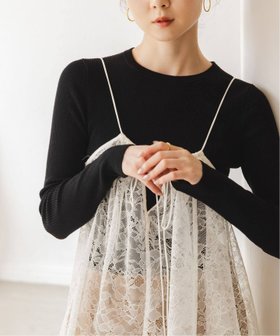 【ノーブル / スピック&スパン/NOBLE / Spick & Span】の《追加》リブクルーネックニット 人気、トレンドファッション・服の通販 founy(ファニー) ファッション Fashion レディースファッション Fashion for Women トップス・カットソー Cut & Sew Tops ニット Knit Tops & Sweaters イエロー Yellow インナー Innerwear シンプル Simple, Minimal ジャケット Jacket, Outerwear ストレッチ Stretch, Stretchy Fabric トレンド Trend, Trending Now エレガント 上品 Elegant 定番 Standard, Basic Item |ID:prp329100004727285