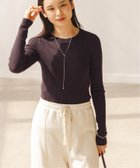 【ノーブル / スピック&スパン/NOBLE / Spick & Span】の《追加》リブクルーネックニット 人気、トレンドファッション・服の通販 founy(ファニー) ファッション Fashion レディースファッション Fashion for Women トップス・カットソー Cut & Sew Tops ニット Knit Tops & Sweaters イエロー Yellow インナー Innerwear シンプル Simple, Minimal ジャケット Jacket, Outerwear ストレッチ Stretch, Stretchy Fabric トレンド Trend, Trending Now エレガント 上品 Elegant 定番 Standard, Basic Item thumbnail ブラウン|ID: prp329100004727285 ipo3291000000034581299
