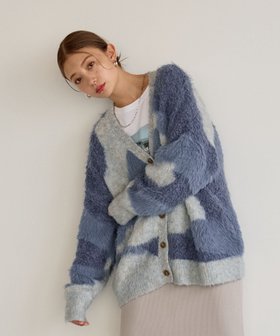 【ベイフロー/BAYFLOW】の素材を新たに登場!! ニュアンスパターンカーディガン 人気、トレンドファッション・服の通販 founy(ファニー) ファッション Fashion レディースファッション Fashion for Women トップス・カットソー Cut & Sew Tops カーディガン・羽織り Layered Style Cardigans おすすめ Recommended / Our Picks イエロー Yellow カーディガン Cardigan, Knitwear シンプル Simple, Minimal パターン Pattern, Design Print パッチワーク Patchwork, Mixed Fabric フェザーヤーン Feather Yarn, Fluffy Yarn モコモコ Fuzzy, Fluffy 今季 This Season, Current Season |ID:prp329100004727311