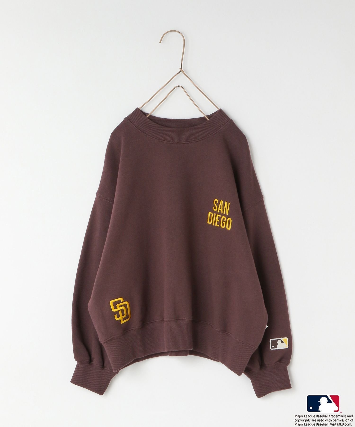 【ローリーズファーム/LOWRYS FARM / KIDS】のMLBBIGスウェット インテリア・キッズ・メンズ・レディースファッション・服の通販 founy(ファニー) 　ファッション　Fashion　キッズファッション　Fashion for Kids　スウェット / スエット　Sweatshirt, Sweatwear　パドレス|ID: prp329100004727323 ipo3291000000034152844