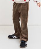 【エフオー オンラインストア/F.O.Online Store / KIDS】の【あったか素材】DAISUKI カットコールフレアパンツ 10分丈 ブラウン|ID: prp329100004727366 ipo3291000000034153002