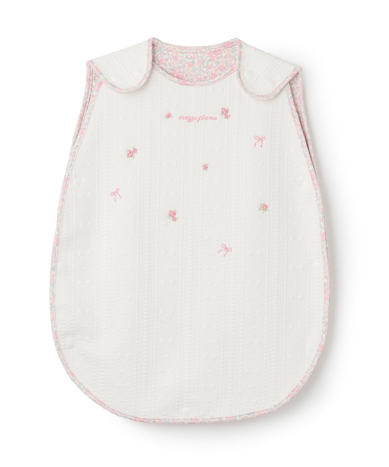 【ナルミヤ オンライン/NARUMIYA ONELINE / KIDS】のフクレジャガードバラ刺しゅう スリーパー インテリア・キッズ・メンズ・レディースファッション・服の通販 founy(ファニー) 　ファッション　Fashion　キッズファッション　Fashion for Kids　ギフト プレゼント　Gift / Present　ジャカード／ジャガード　Jacquard, Woven Pattern　フラワー　Flower, Floral　リボン　Ribbon, Bow　アイボリー|ID: prp329100004727372 ipo3291000000034153034