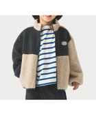 【ビーミングライフストアバイビームス/B:MING LIFE STORE by BEAMS / KIDS】のリバーシブル ボア ブルゾン (90~150cm) 25AW 秋冬 通学 通園 暖かい アウター GREY×BEIGE|ID: prp329100004727378 ipo3291000000034153052