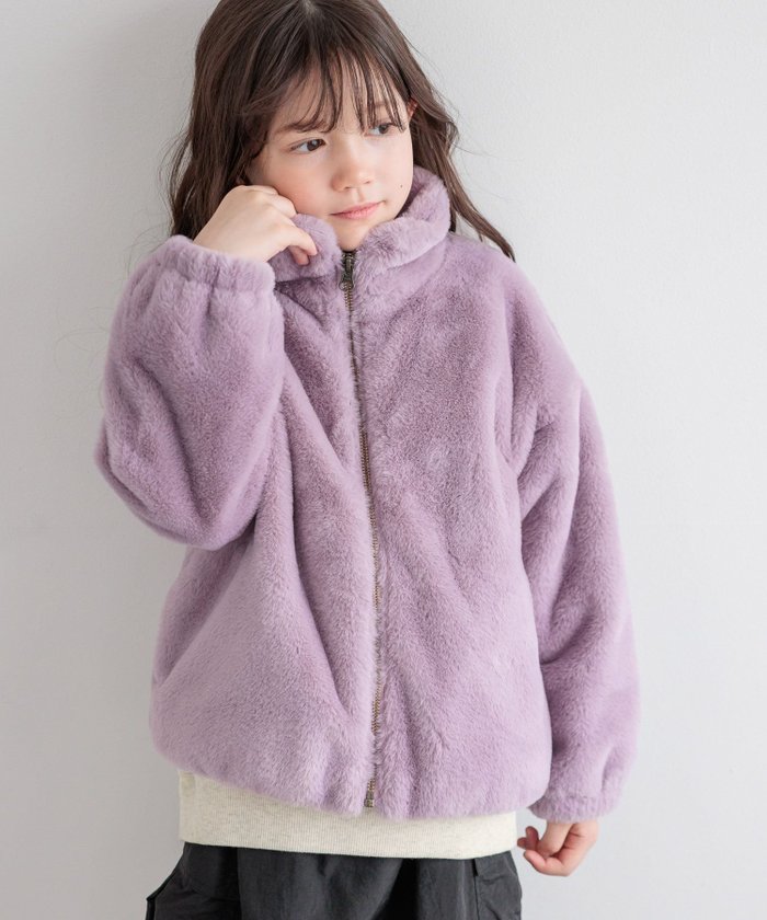 【ベイフロー/BAYFLOW / KIDS】のふわふわフェイクファー♪ ファーブルゾン(KIDS) インテリア・キッズ・メンズ・レディースファッション・服の通販 founy(ファニー) https://founy.com/ ファッション Fashion キッズファッション Fashion for Kids おすすめ Recommended / Our Picks ガーリー Girly, Feminine Style フェイクファー Faux Fur, Imitation Fur ブルゾン Blouson, Bomber Jacket ワイド Wide, Wide Fit |ID: prp329100004727381 ipo3291000000034153061