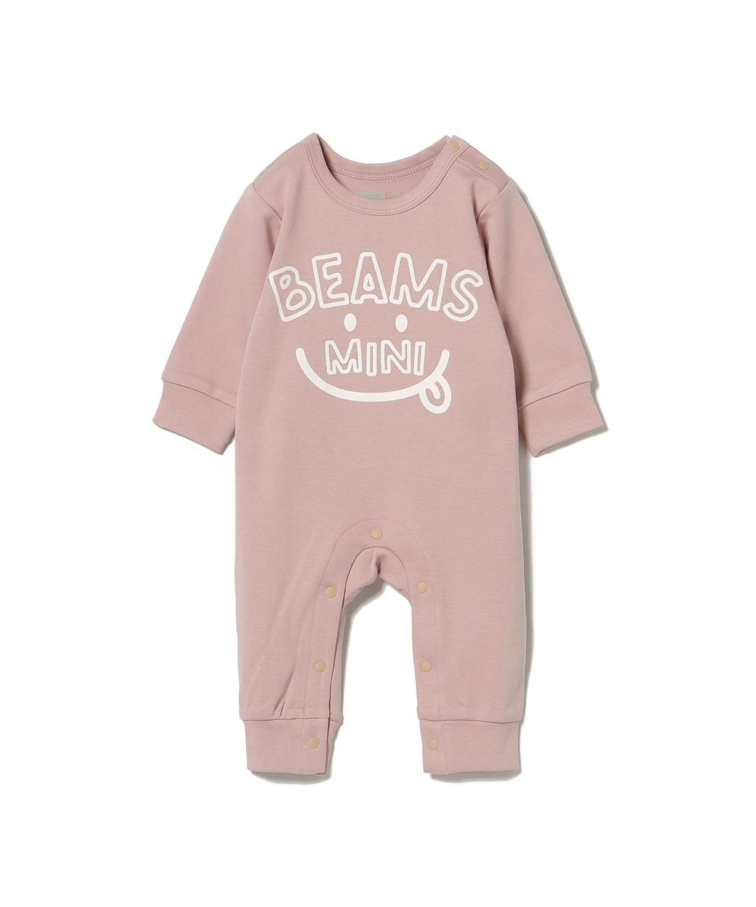 【ビームス ミニ/BEAMS mini / KIDS】のスマイル ロンパース 2025FW(70~80cm) インテリア・キッズ・メンズ・レディースファッション・服の通販 founy(ファニー) 　ファッション　Fashion　キッズファッション　Fashion for Kids　バランス　Balance, Style Balance　フロント　Front, Front Design　プリント　Print, Printed Pattern　ベスト　Vest, Waistcoat　ベーシック　Basic, Essential　ロンパース　Romper, Jumpsuit　PINK|ID: prp329100004727399 ipo3291000000034153139