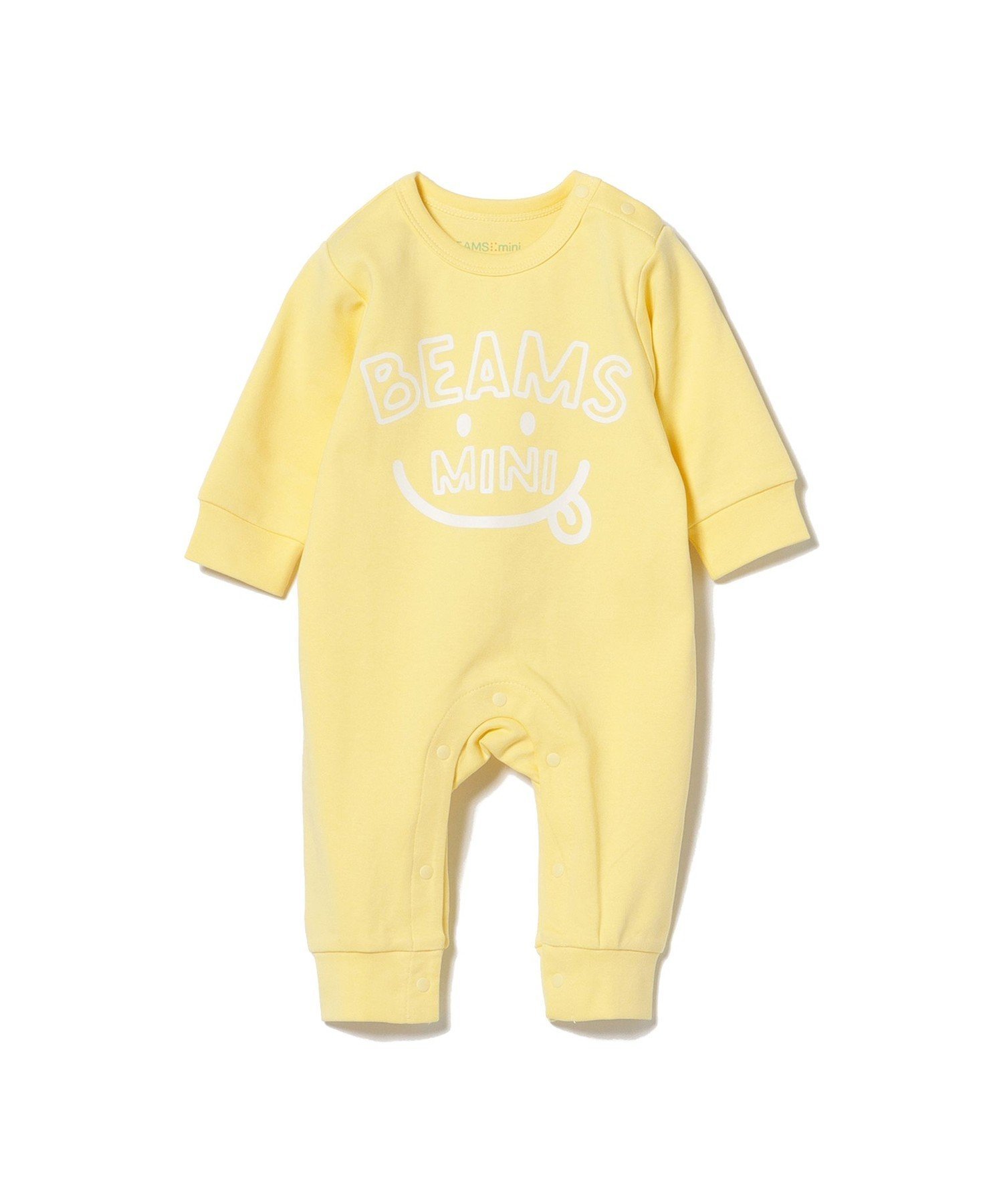 【ビームス ミニ/BEAMS mini / KIDS】のスマイル ロンパース 2025FW(70~80cm) インテリア・キッズ・メンズ・レディースファッション・服の通販 founy(ファニー) 　ファッション　Fashion　キッズファッション　Fashion for Kids　バランス　Balance, Style Balance　フロント　Front, Front Design　プリント　Print, Printed Pattern　ベスト　Vest, Waistcoat　ベーシック　Basic, Essential　ロンパース　Romper, Jumpsuit　LIGHT YELLOW|ID: prp329100004727399 ipo3291000000034153140